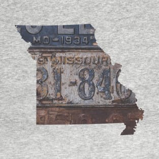 Vintage Missouri License Plates T-Shirt